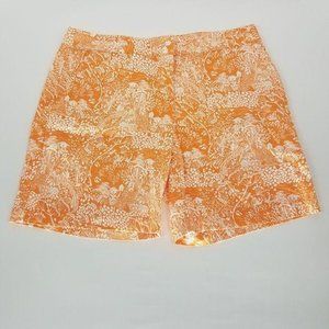 Izod orange and white golf shorts size 2